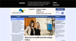 Desktop Screenshot of cardiffcollegeonline.com