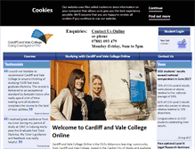 Tablet Screenshot of cardiffcollegeonline.com